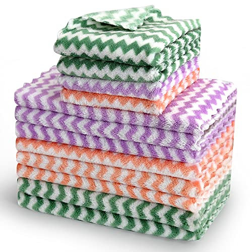 EigPluy Microfiber Cleaning Cloth,11 Pack Dish Cloths,10x10 Inches Dish Towels,Super Soft and Absorbent Kitchen Dishcloths,Fast Drying Microfiber Kitchen Towels,Cotton Dish Rags (Mix Color)