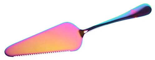 Luxshiny Kuchenspatel aus Edelstahl, Gezahnt, für Kuchen und Pizza | Tortenheber und Käseservierer, Titanbeschichtet, für Küche und Backen, Leicht zu Reinigen, Langlebig