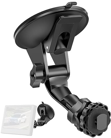 Pixelman Backup Camera Monitor Mount, 7/9 inch, Dual Suction Cup, Windshield Holder, for RVs, Trucks, Vans