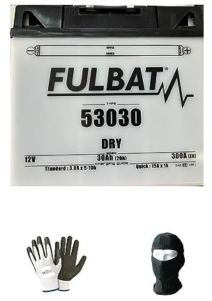KOMPATIBEL MIT Moto Guzzi California Stone (KD) California Stone (KD) 1100 2001-2005 FULBAT-Batterie BEREITS BEREIT 53030 12V/30AH SPEZIFISCHE BATTERIEN FÜR Motorrad-Starter