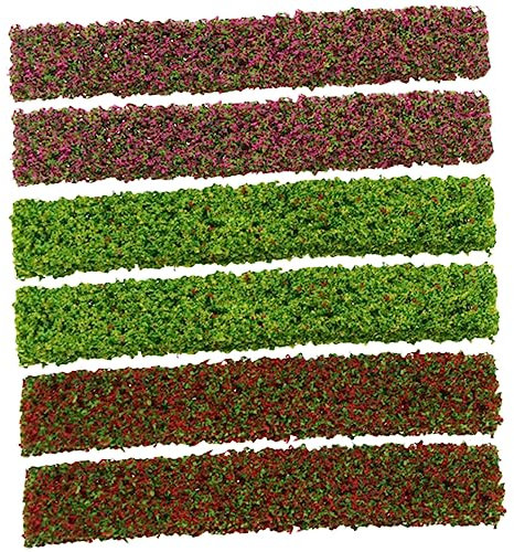 IMIKEYA Fleurs Miniatures Décor Réaliste Artificielles en Plastique Lot de 6 Facile à Utiliser pour Micro-Paysage et Maquette de Train