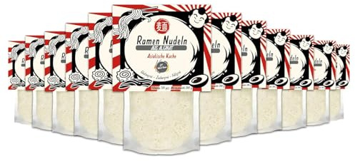 Schultz und König Ramen Nudeln 200g, 12 Stück | Nur 10kcal pro 100g, Algen Nudeln, Glutenfrei, Fettfrei & Vegan, Geruchs- und Geschmacksneutral, Made in Germany