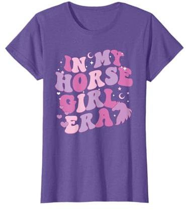 In My Horse Girl Era Groovy Western Rodeo Cowgirl Retro T-Shirt
