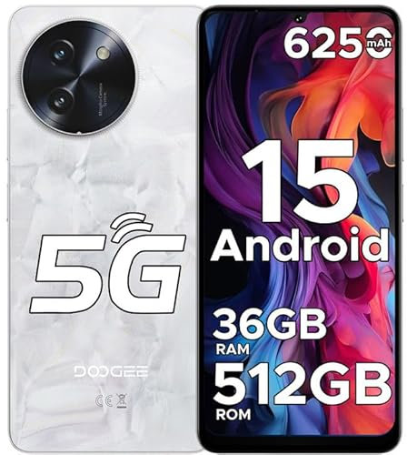 DOOGEE Note 59 Pro+ 5G Android 15 Smartphone 2025, 36GB+512GB/2TB & T8200 Octa-Core (6nm) Mobile Phones, 120Hz 6.75 HD+ Display & 6250mAh, 50MP AI Camera, Face + Finger ID/Widevine L1/NFC/GPS/OTG