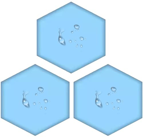 3D Wandpaneele Gepolstert Wasserdicht, Packung Mit 1/2/3/4/6/5 Hexagon Kollisionsschutz Kopfteil Wandkissen Weiche Wanddekoration Selbstklebend Für Wohnzimmer，Schlafzimmer(Color6,25x28x3cm(3pcs))