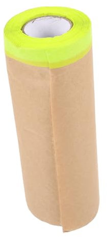 Holibanna 1 Rotolo Pellicola protettiva in carta kraft pellicola per mascheratura della vernice proteggere carta per mascheratura per pittura nastro di carta per mascheratura