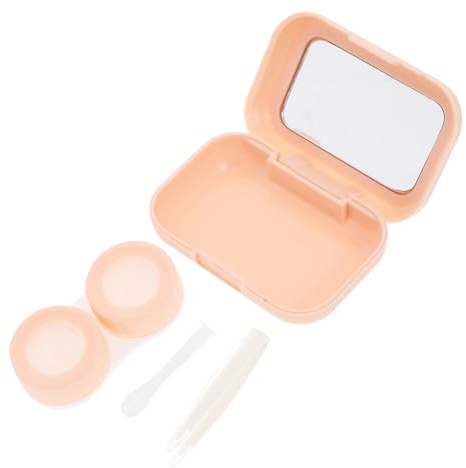 Homoyoyo Kontaktlinsenbehälter Kontaktlinsenbox Kontaktlinsenetui Kleiner Kontaktlinsenhalter Kontaktlinsenorganizer Behälter für Outdoor-linsen Make-up-linsenbox Linsenbox
