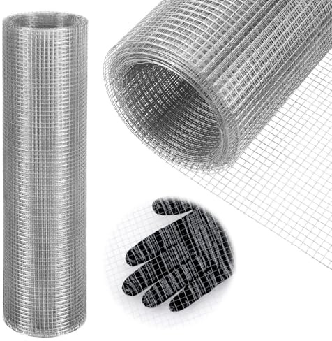 Daromigo Wühlmausgitter 50cm x 5m - Drahtgitter feinmaschig 6,3mm Maschenweite 0,5mm Draht - verzinkter Maschendraht Volierendraht Hasendraht für Hochbeet Garten Kleintiere