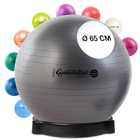PEZZI Original Pezziball MAXAFE 65 cm m. Ballschale anthrazit Sitzball