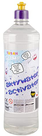 TUBAN Aktivator für Slime – Slime Magic – Lösung für Kleber – Kompatibel mit jedem PVA-Kleber – Sicher für Kinder – Hergestellt in der EU – Frei von schädlichen Stoffen – 1000 ml