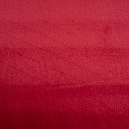 Samtstoff Dekostoff Velvet Samt einfarbig rot 1,4m