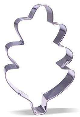 Ausstechform Eichenblatt-Design, Edelstahl, 10,2 cm