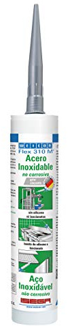 WEICON 13656310-36 Flex 310 M Edelstahl 310 ml elastischer Kleber auf Polymerbasis MS
