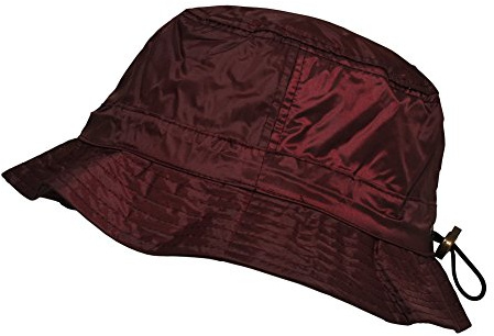Toutacoo, Cappello da Pioggia Aspetto Nylon - Regolabile (08-Bordeaux/Small)