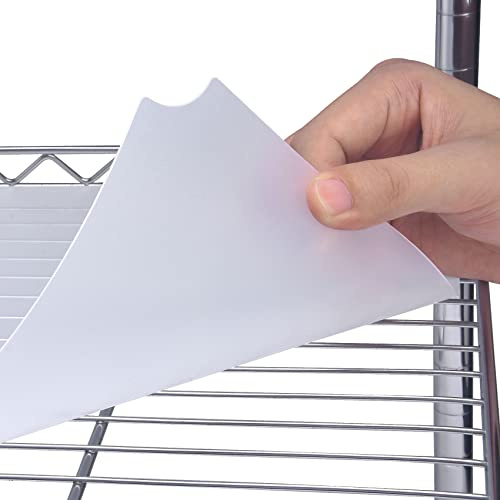 Slendor Wire Shelf Liner 14 x 30 Value Pack of 5 Flat Heavy Duty Waterproof Non-Adhesive Industrial Strength Plastic Mats for Tier Shelving Unit, Transparent