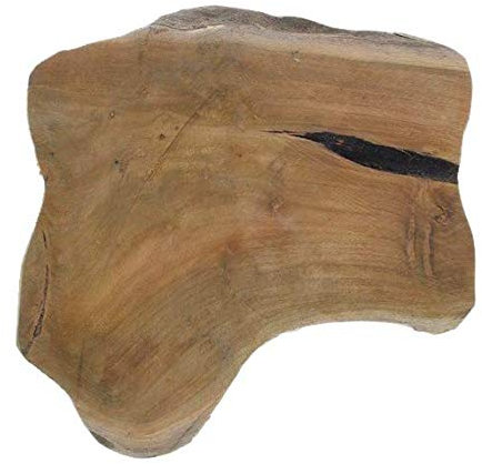 SD Trading Plateau en Bois Brut Chaque Plateau a Une Forme Unique et 100% Naturel, Dessous de Bougie, Dessous de Plat (M-24cm)
