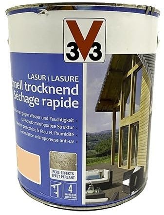 V33 Lasure Séchage Rapide 4 ans Incolore 2,5 L