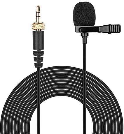 ME 2 Microphone Lavalier Mic Replacement for Sennheiser EW100 EW300 EW500 SK100 SK300 SK500 EK100 EK300 EK500 EW112P G4 G32 G2 G1 Wireless Audio Bodypack Transmitter, 3.5mm 10ft