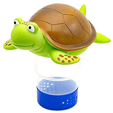 luminiu Chlordosierschwimmer -Pool Dosierschwimmer- Dosierung Pool Chemischen Spender-für 3 Zoll Chlortabletten- Schildkröte Gestalten Chlor Dosierschwimmer -Chlor Dosierer Chemikalien Spender