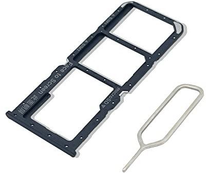 Eonpam Vassoio Carta SIM per (Realme 8) qualità Originale Porta Scheda SIM Ricambio Slot Scheda Memoria SD con Pin della Scheda SIM(Nero)