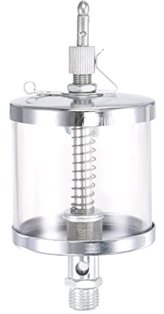 sourcing map Nadelventil Typ Ölbecher M16x1.5 Gewinde 200ml Sicht Tropföler | Schwerkraft