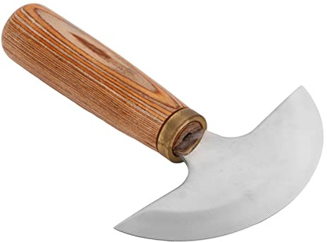 Cuchillo de Cuero Redondo, Cuchillo de Cabeza Redonda de Cuero DIY para Cortar