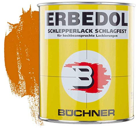 ERBEDOL | Schlepperlack | Amazone | orange | SL2101 | 0,75 l | Farbe | Beschichtung | Restaurierung | Traktor | Lack | Farbton | Lackierung | kratzfest | wetterfest | stoßfest | Schlepper | glänzend
