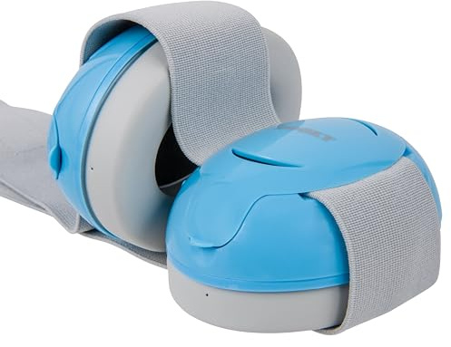 Dooky Baby Ear Protection, Protects Against Harmful Noise and Loud Music, Toddler Ear Defenders, Foldable Cancelling Noise Headphones, 0-3Years, Blue