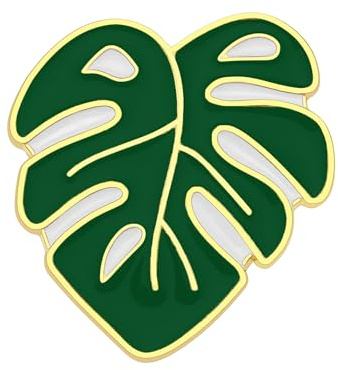 ECSiNG Portaaghi magnetico a forma di foglia, 4,5 x 4,2 cm, raccoglitore per aghi da ricamo, in lega, per cucito, ricamo, cucito