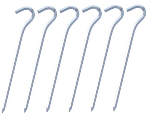 MUSISALY 6stücke Gusseisen Zeltheringe Fragezeichen Form Outdoor Camping Zeltpfahl Campingpfähle Boden Nagel Zeltpfahl Outdoor-picknickpfähle