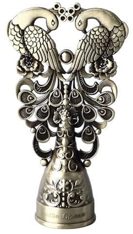 Aladeno Apriscatole Apriscatole in Lega di Zinco Antiscivolo Ispessito Apribottiglie retrò Gadget da Cucina Apriscatole Utensili da Cucina Manuali per Casa Bar Ristorante (Bronze Color)