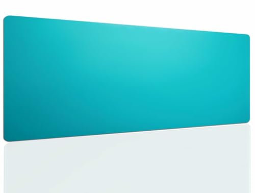 Tapis de Souris Turquoise, Tapis Souris XXL, 1200x600x4mm Tapis de Bureau Gaming AntidéRapant, Tapis Bureau étanche, sous-Main pour Clavier et Souris, Mouse Pad Mat, pour Gamer, Ordinateur, Pc 1263