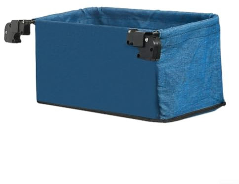 Multi Purpose Garden Trolley Cart Tail Bag with 5in Wheel Ideal for Camping and More White Blue Color