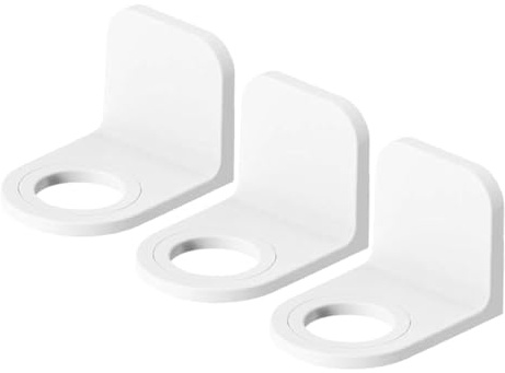 Garneck Soporte Jabonera Colgante Pared Sin Taladro 3 Ganchos Adhesivos para Champú Jabón Líquido Cocina Baño Multiusos Organizador Blanco