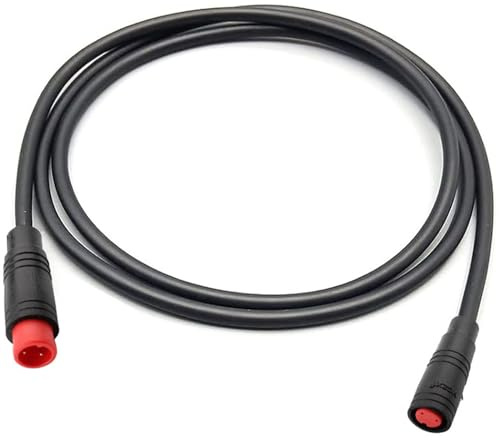 RUNCCI-YUN Ebike 2 Pin-6PinWaterproof Extension Cable Connector e-bikes male and female Plug Wire,2 Pin-6Pin cable connector,for electric bike light,Throttle,Ebrake M8