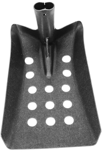 Garneck Pala De Mano para Tamizar Desagües y Pozos De Aguas Residuales Fabricada Acero Manganeso Adecuado para Limpieza De Zanjas y Eliminación De Barro