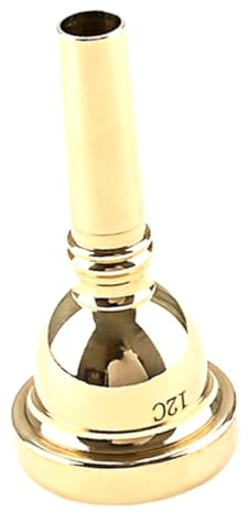 BESPORTBLE Bocchino per Tromba Dorato 12c in Metallo Decorazione Elegante e Facile da Pulire, Accessorio Professionale per Esercitazione Musicale
