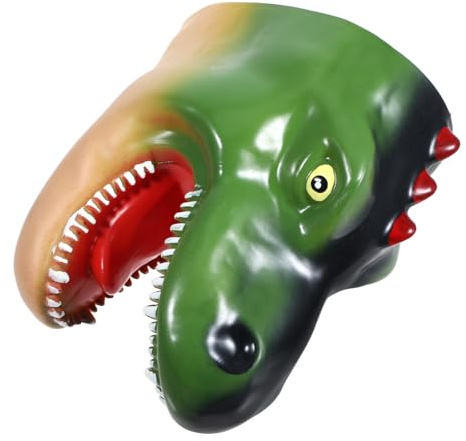 GARIOUANS Handpuppe Dinosaurier Kopf aus Flexiblem Wasserresistentem Material Realistische Handpuppe für Fördert Fantasie und Hand Auge koordination Rollenspiel