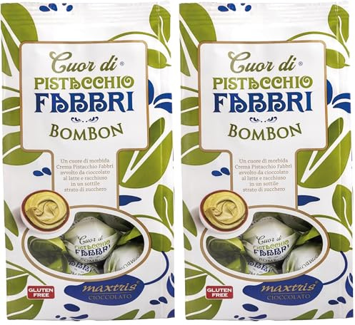 Cuor di Pistacchio Fabbri Bombon 120g (Confezione da 2)