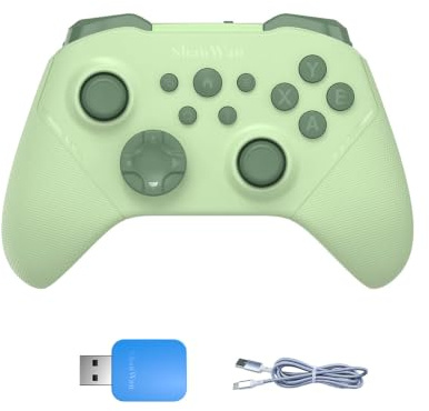 ShanWan Manette de jeu sans fil, compatible Switch 2/OLED/Lite, PC, Android, iOS, joystick à effet Hall, avec récepteur et câble de données