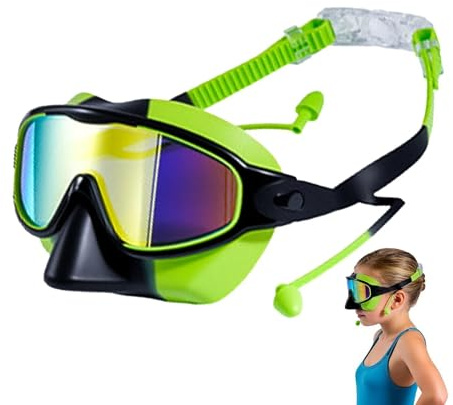 Générique Simmask - anti-dimma vision large UV | Simmask med vidsyn, dimfria glasögon med optimal komfort, pooltillbehör inkl