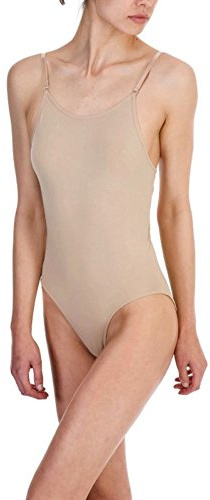 Silky DANCE Seamless Camisole Leotard Undergarment Underlayer Nude Flesh (Medium)