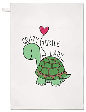 Gift Base Verrückte Schildkröte Damen Geschirrtuch Spüllappen