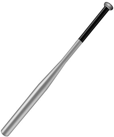 Tuggui Mazza da baseball in acciaio con borsa per il trasporto (argento)