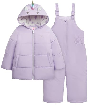 Carter's Girls' Toddler Heavyweight 2-Piece Skisuit Snowsuit, Purple Unicorn, 5/6