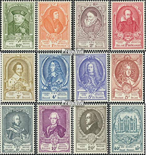 Prophila Collection Bélgica 929-940 (Completa.edición.) Nuevo con Goma Original ** MNH 1952 Congreso Postal (Sellos para los coleccionistas)