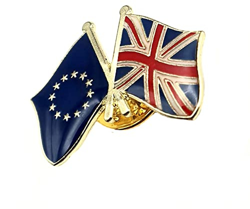 EU European Union Europe UK United Kingdom Metal Enamel Country Flag Pin Badge Friendship Together