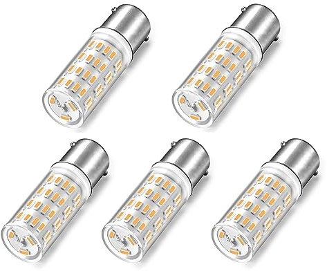 ShuoHui B15 B15D 12V-24V Lampe Glühlampe, B15d Bajonett-Doppelkontakt, 4W Warmweiß 3000K 40W Äquivalent, Für Beleuchtung von Niederspannungsgeräten (5)