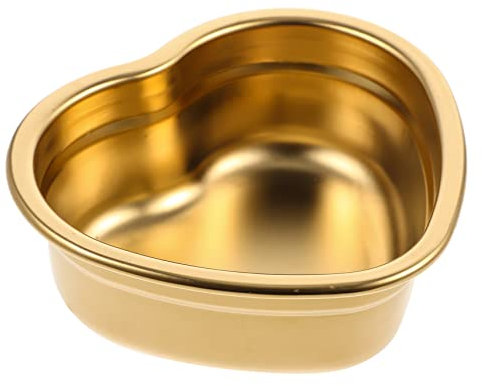 PRETYZOOM 2St Snackteller in Herzform tiefe Salatteller Gewürze Auflaufförmchen Schmucktablett Kuchenform Snack-Platte Snackteller aus Metall Nachtisch Dessertschale Backgeschirr Truthahn