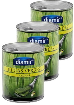 Lot 3x Haricot vert plat coupé - Boîte 780g